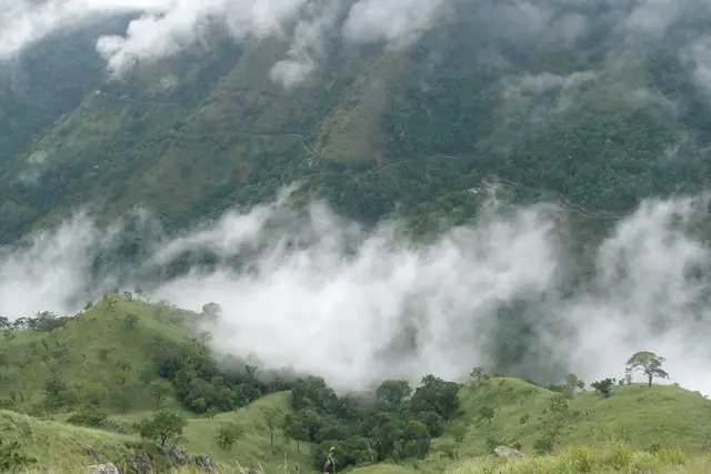 Valley in the clouds in Ella