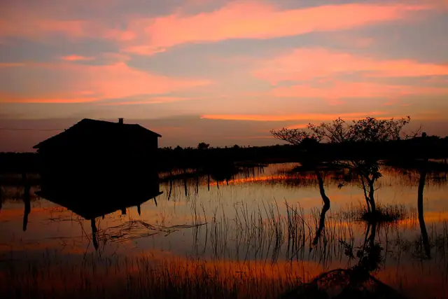 Sunset near Batticaloa