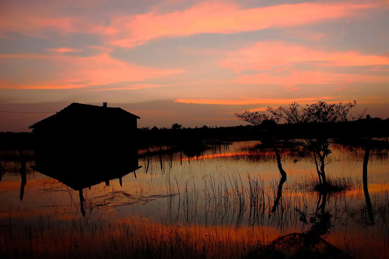Sunset near Batticaloa