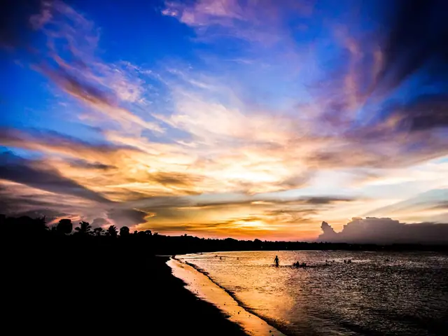 Evening sky over the east coast near Pasikudah