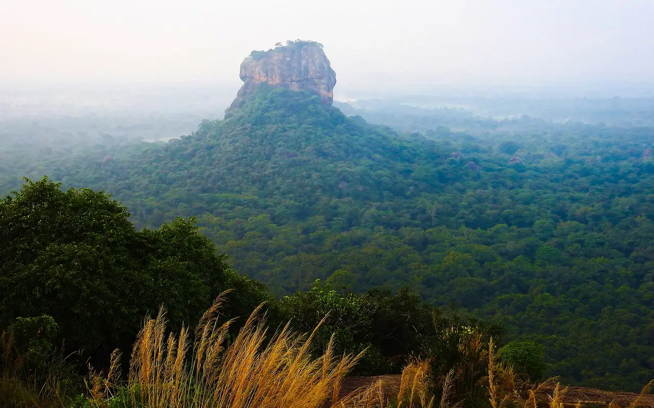 Sigiriya seen from Pidurangala