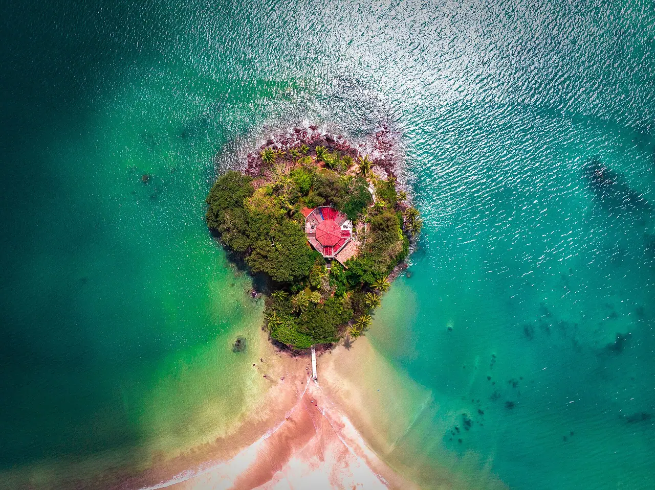 Island in Weligama Bay